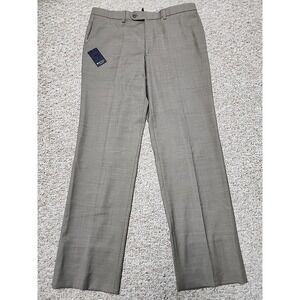 Jack Victor Riviera Traveler Men's Traveler Dress Pants 36r Taupe Brown NWT
